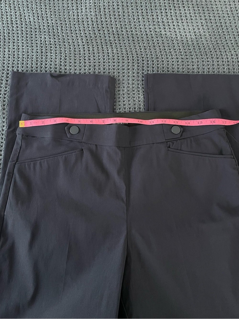 Violets & Roses | Women’s High Rise Straight Pant | Work Pants in Navy | NWT - Picture 13 of 15